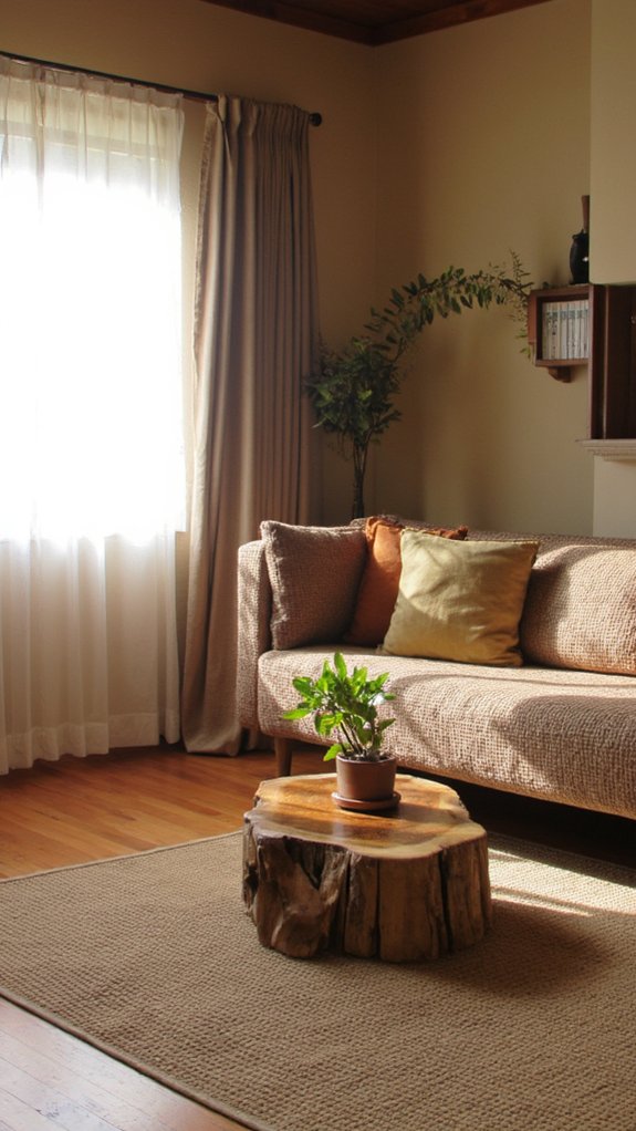 serene living room elements