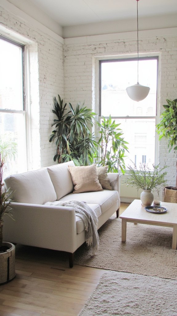 serene minimalist sofa design