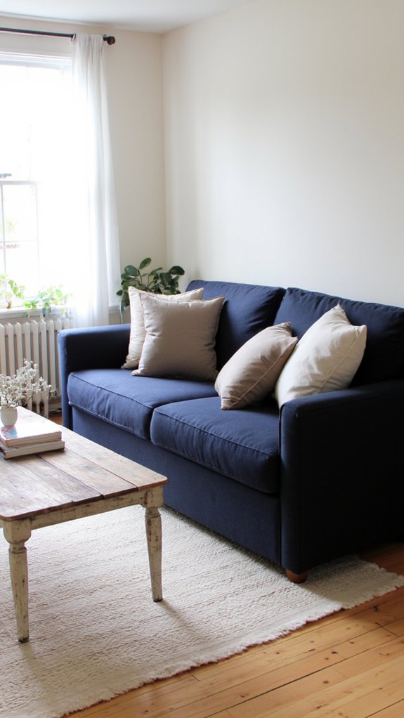 serene navy taupe ivory harmony