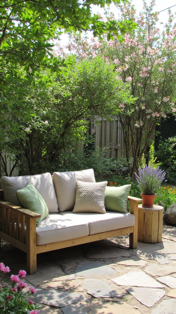 serene outdoor inspired relaxation space