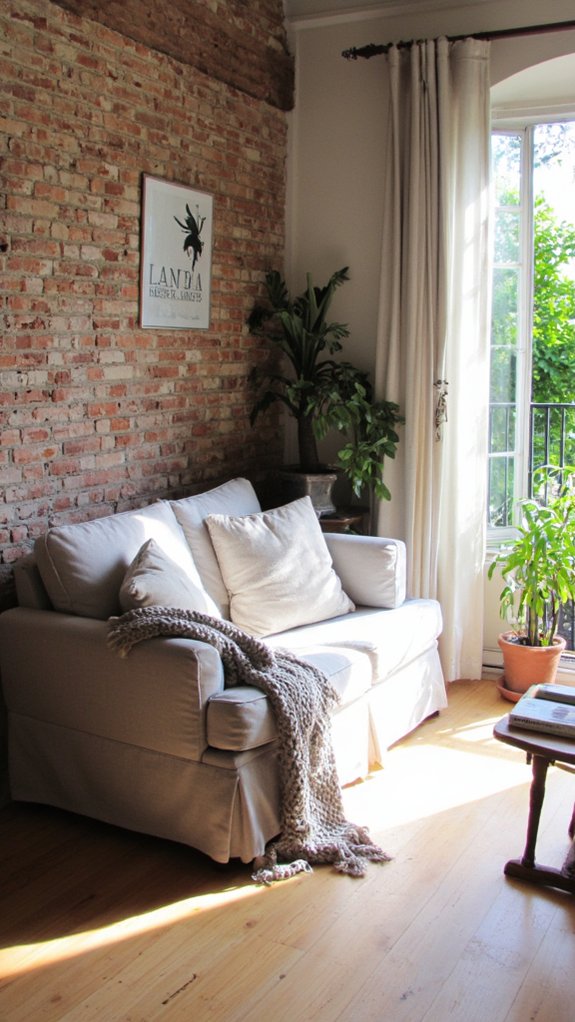 serene scandinavian comfort loveseat