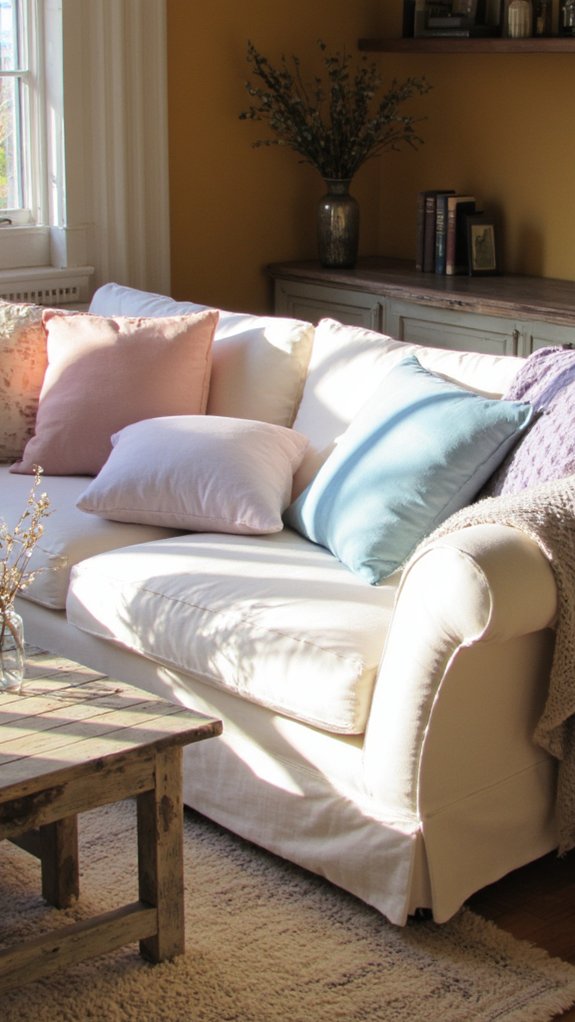 serene soft ombre pillows