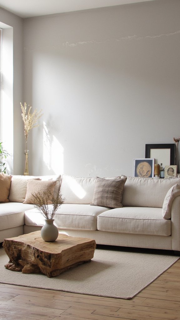 sleek lines neutral tones