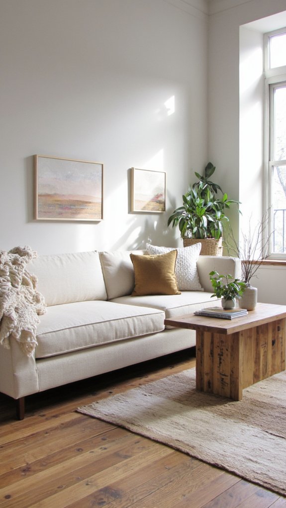 sleek lines neutral tones