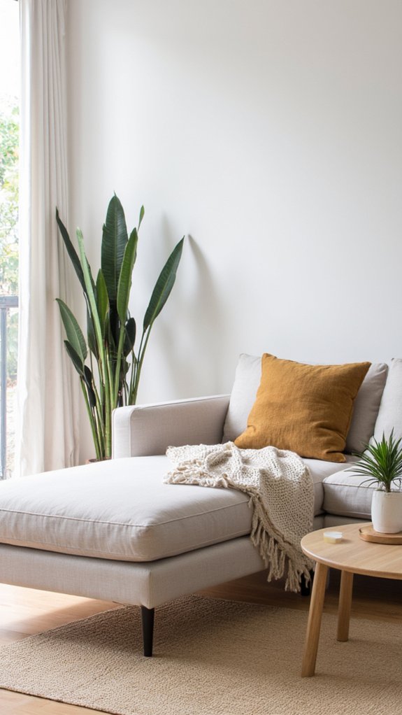 sleek lines neutral tones