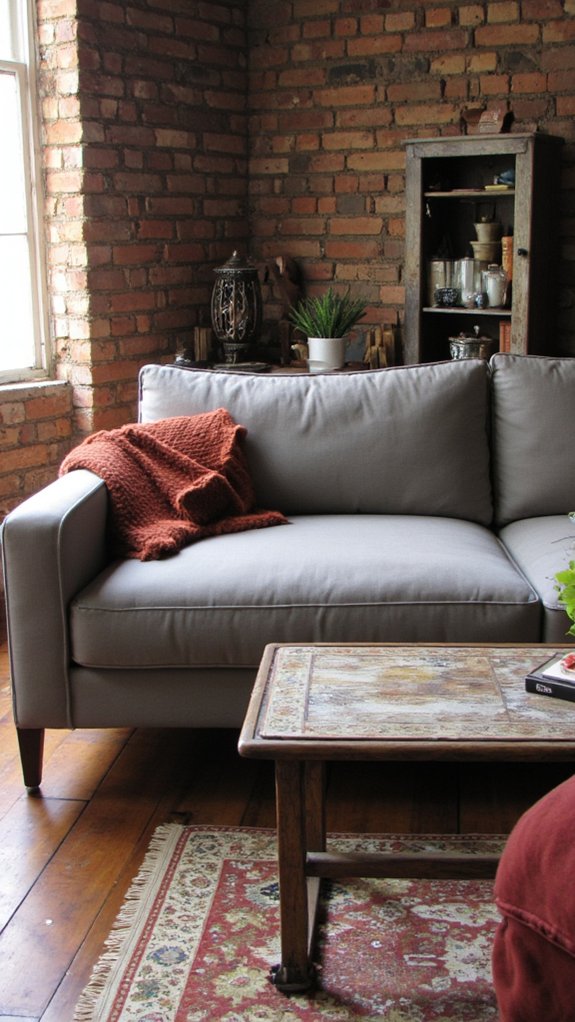 sleek modern armless sofas