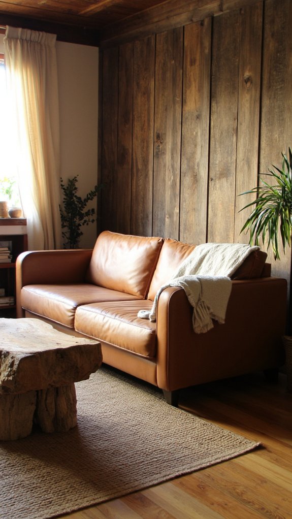 sleek neutral leather elegance