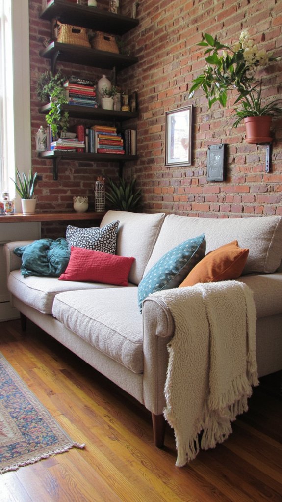 sleek space saving sofa design