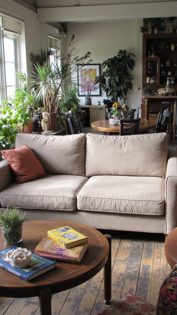 sofa arrangement encourages conversation