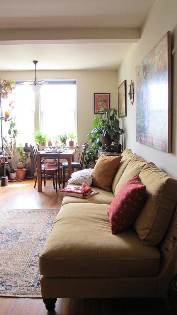 sofa as space divider