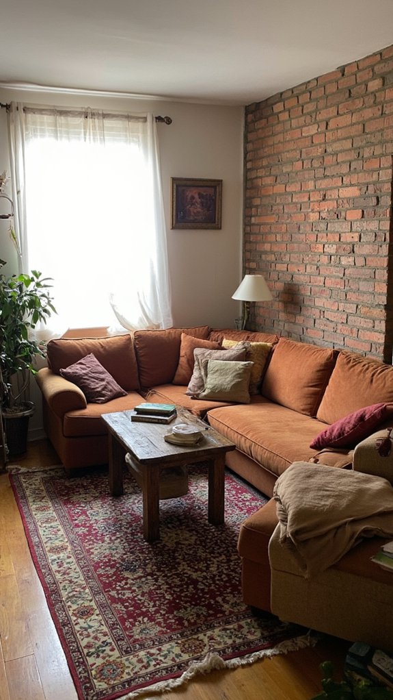 sofa defines functional zones