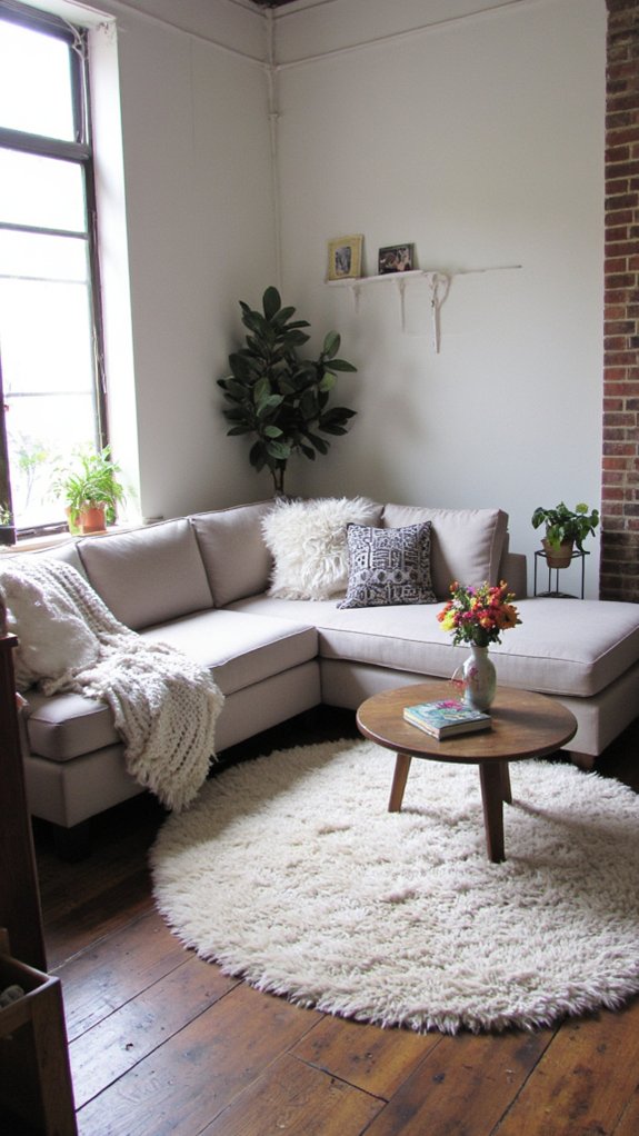 sofa defines open spaces