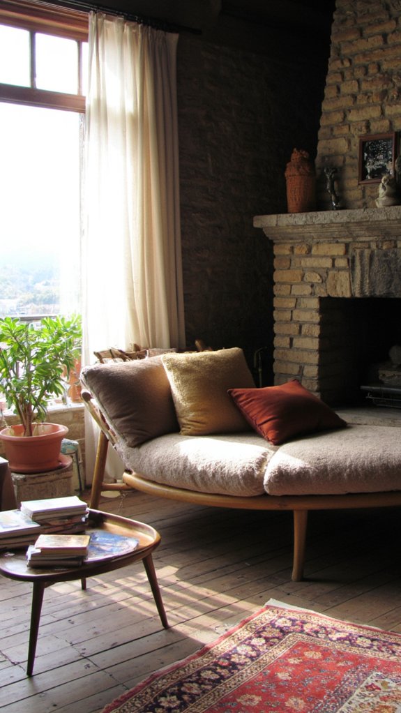 sofa placement enhances conversation