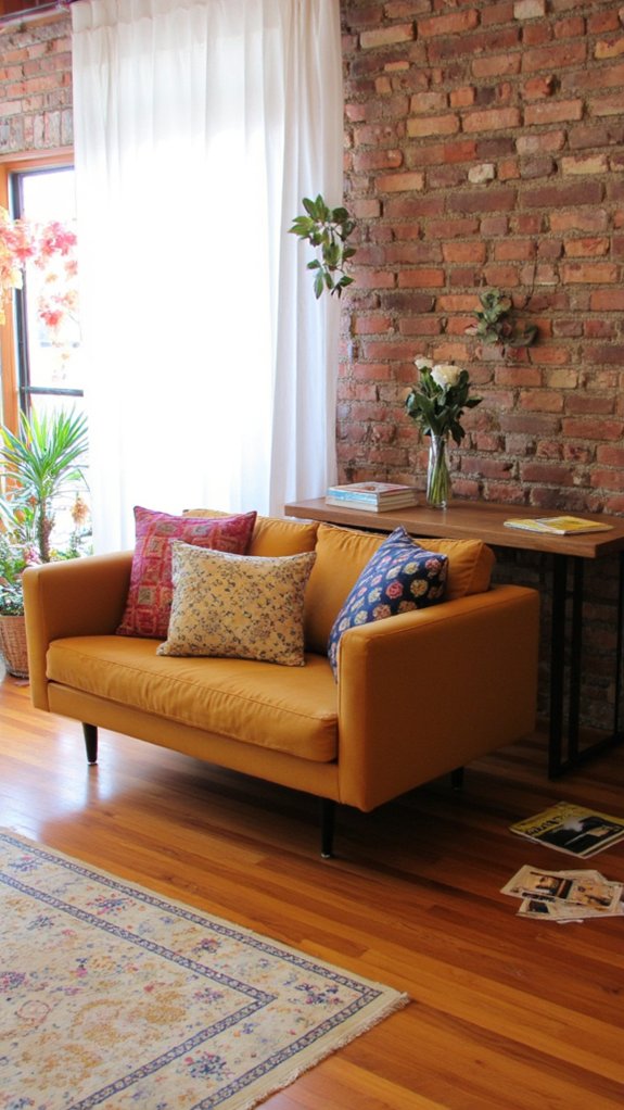 sofa table enhances functionality