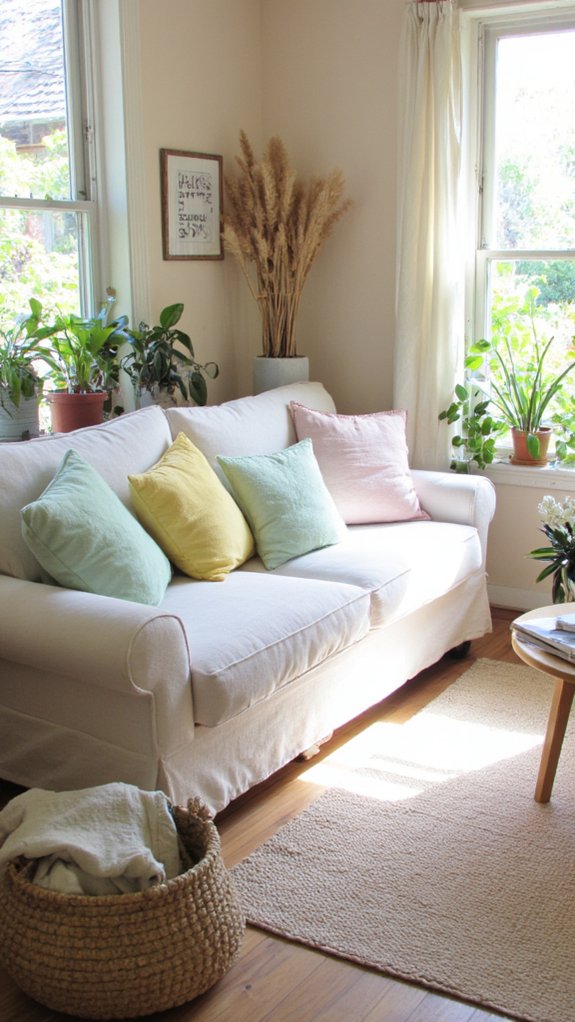 soft pastels enhance ambiance