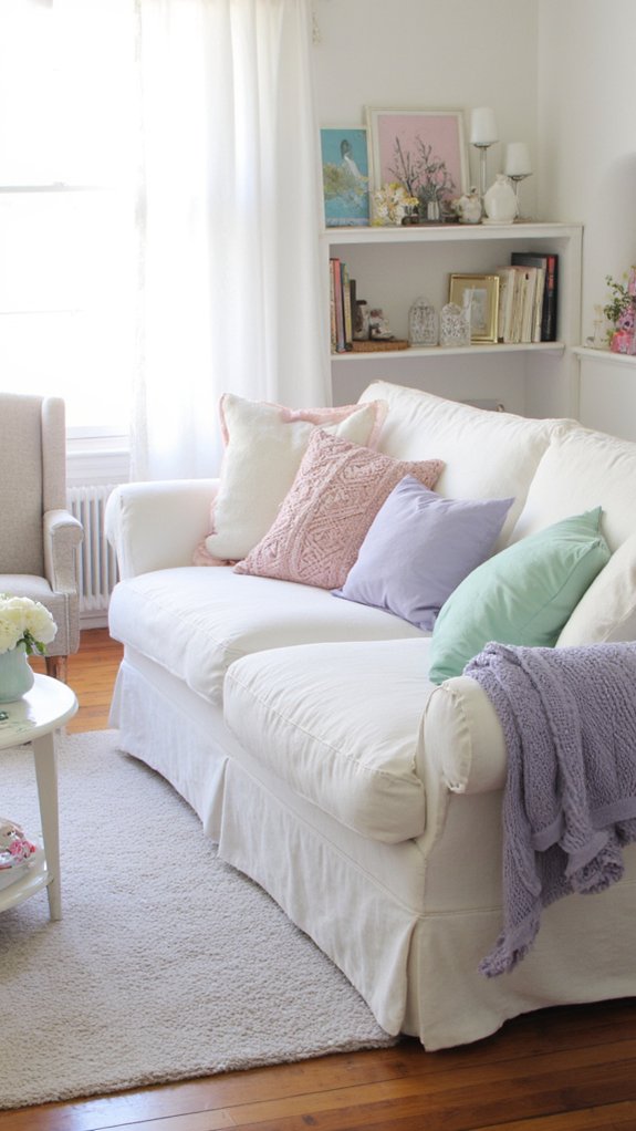 soft pastels enhance elegance