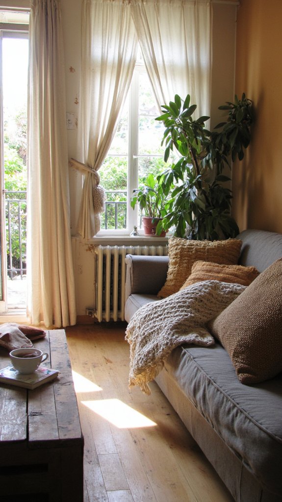 soft textured curtain selection