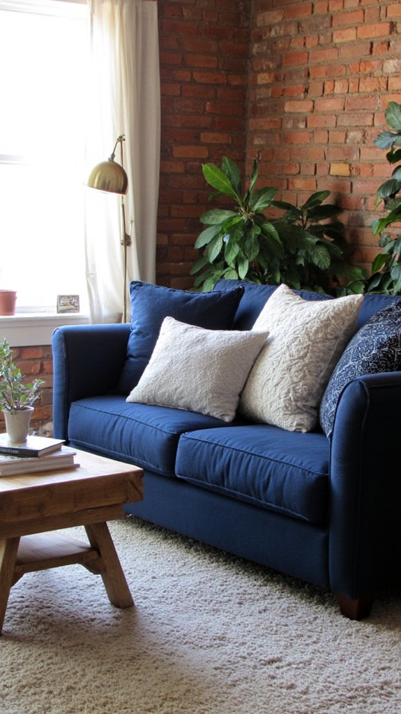 soothing gray navy contrast