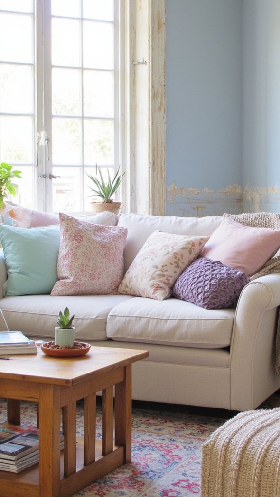 soothing soft pastel colors