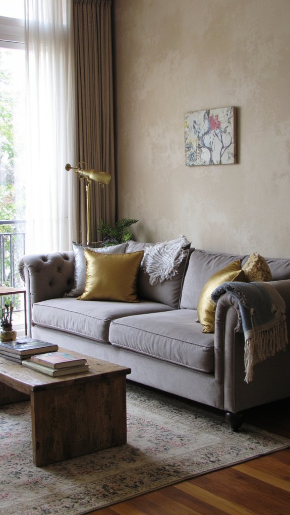 sophisticated gray velvet elegance