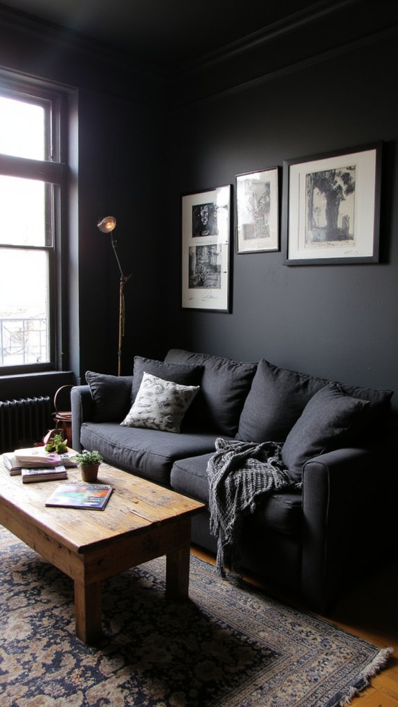 sophisticated grey living room