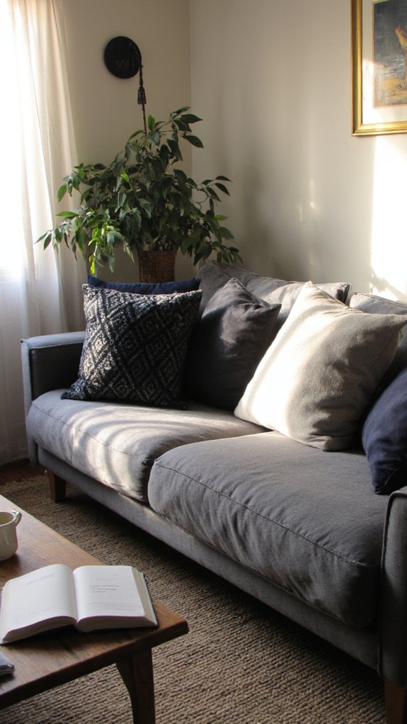 sophisticated monochromatic grey decor