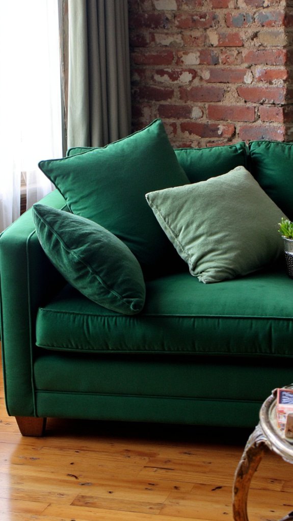 sophisticated monochrome green decor