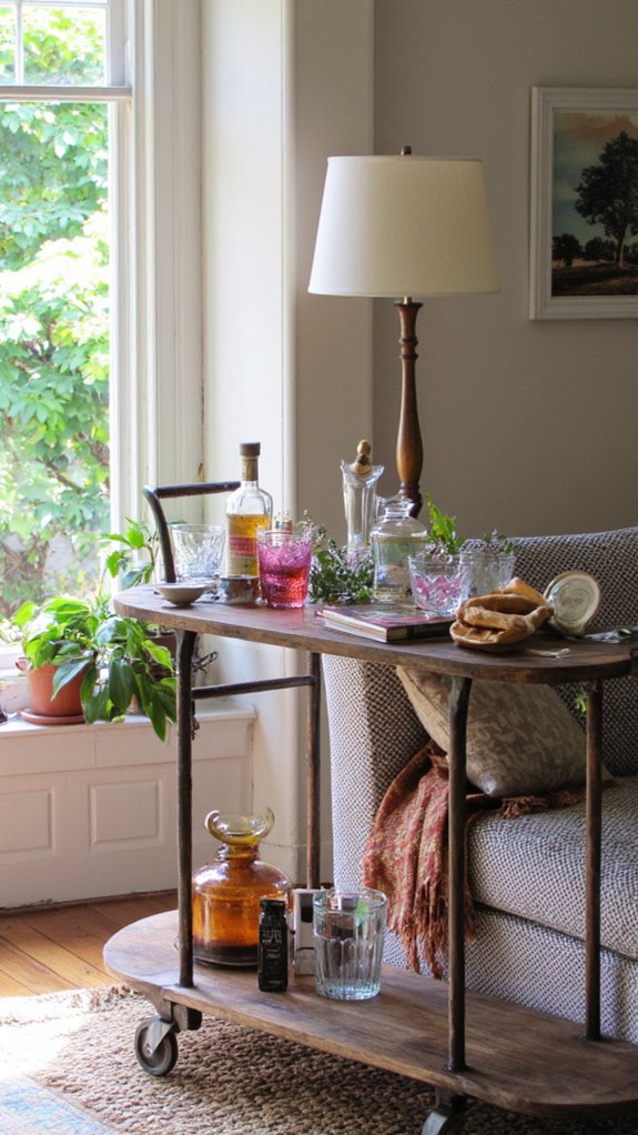 stylish bar cart decor