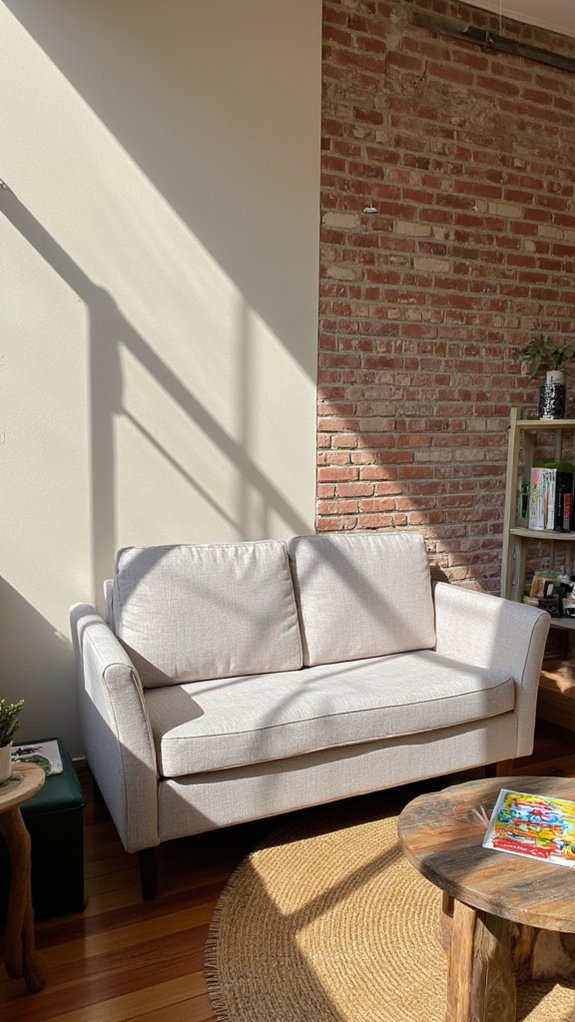 stylish compact slim sofas