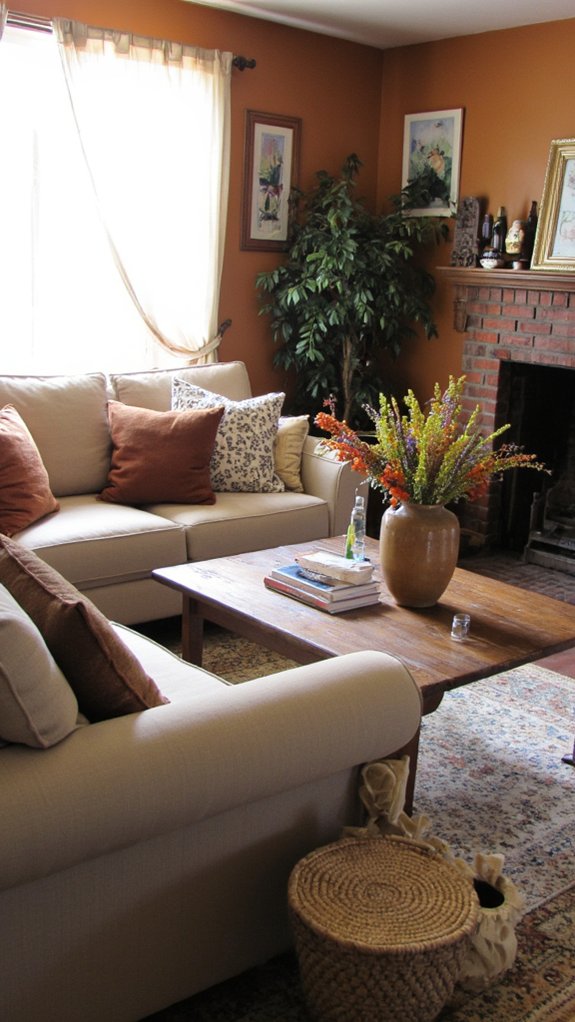 stylish round centerpiece table