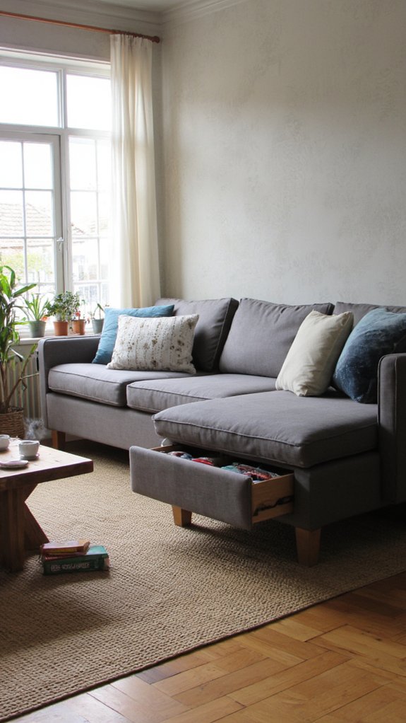 stylish storage corner sofa