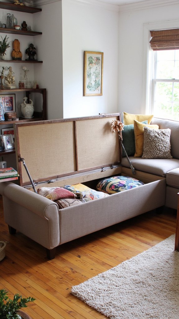 stylish storage saving sectionals