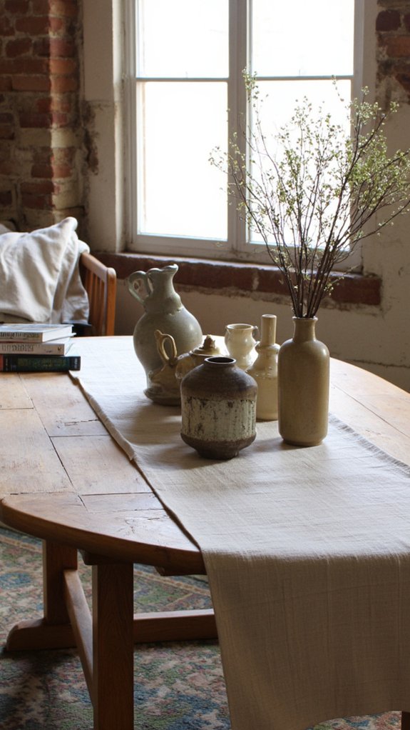 stylish table runner arrangement
