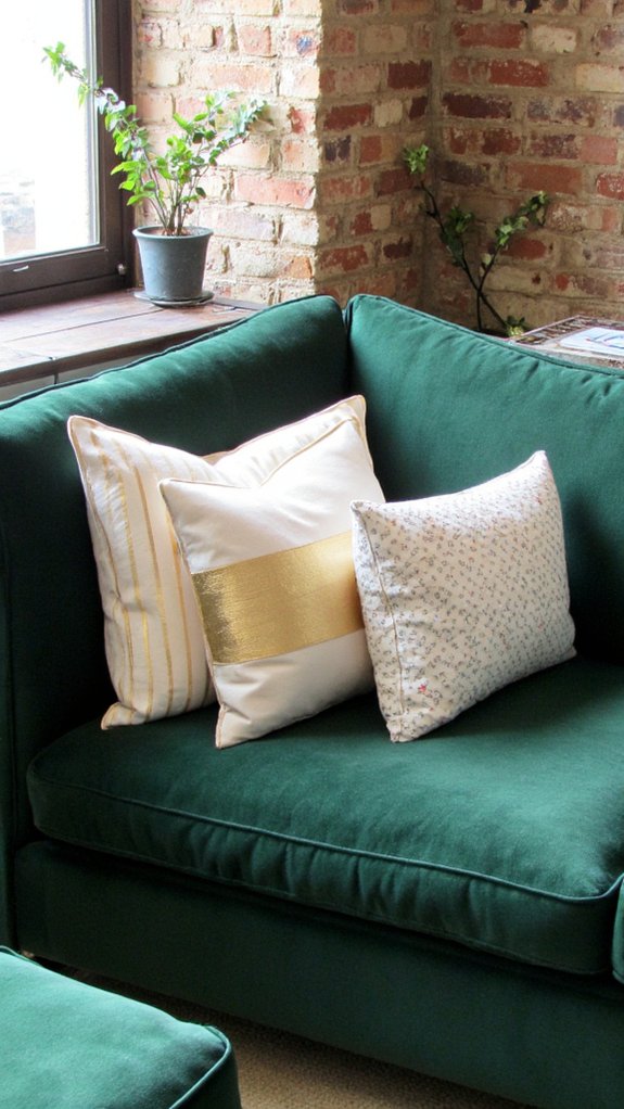 symmetrical cushion arrangement technique