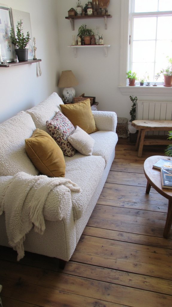 symmetry enhances sofa styling