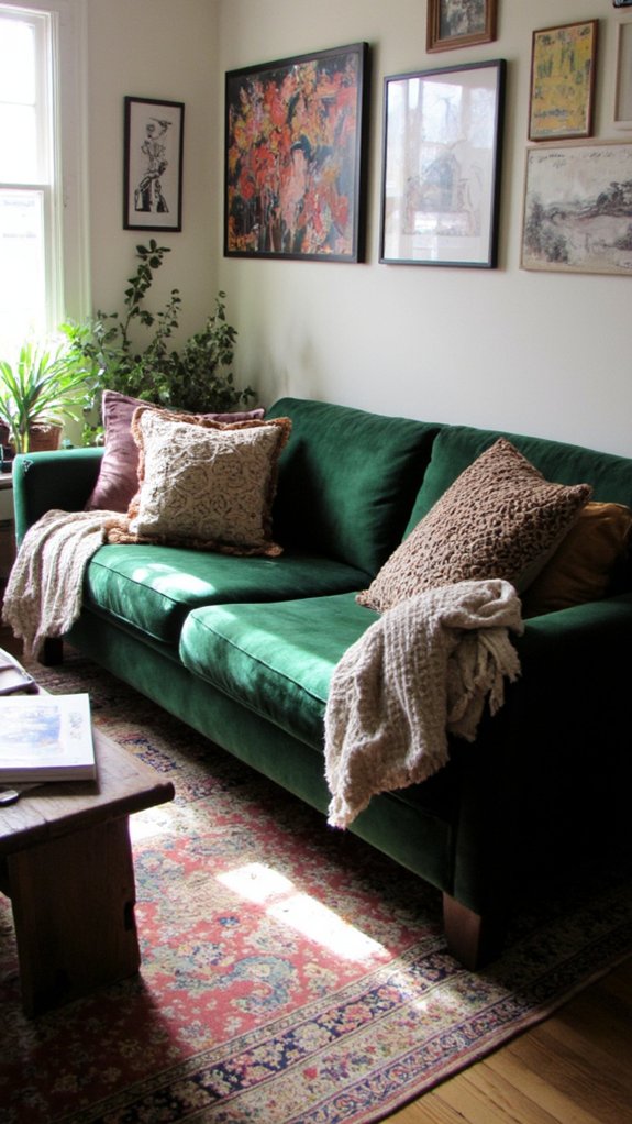 textured cushions and throws