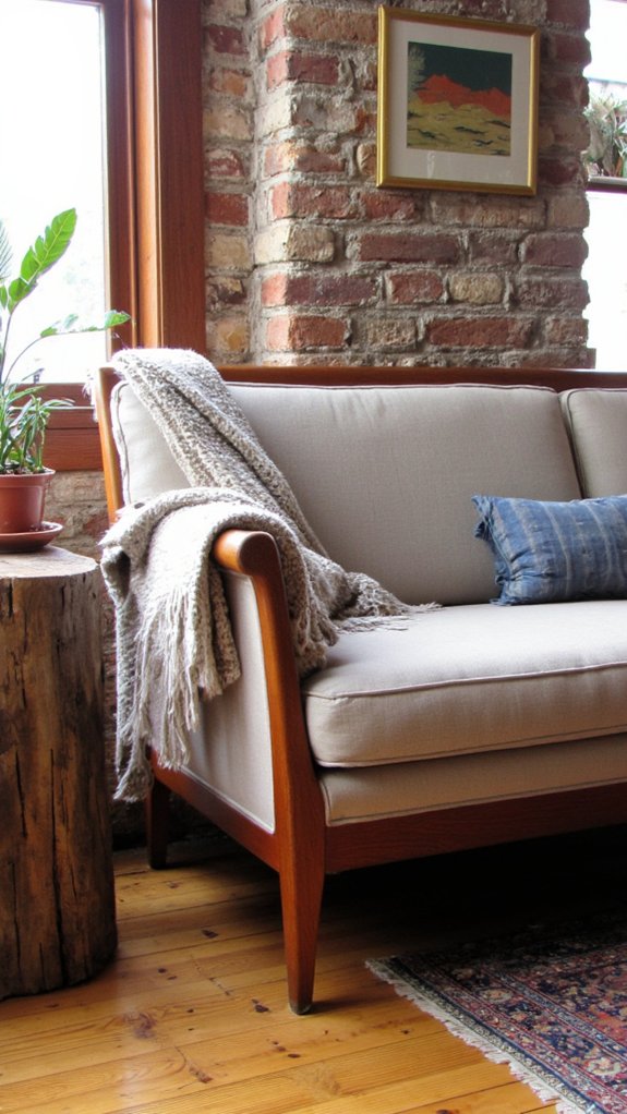 timeless vintage teak sofa