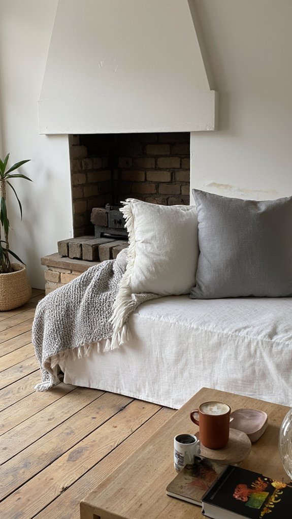 tranquil minimalist sofa design