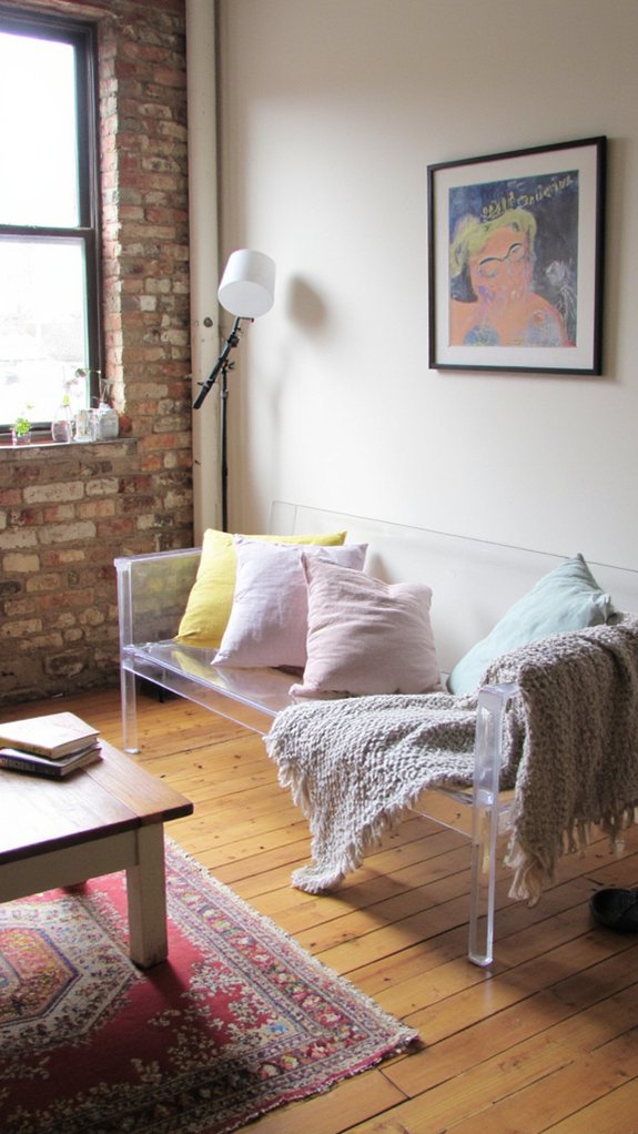 transparent sofas enhance spaces