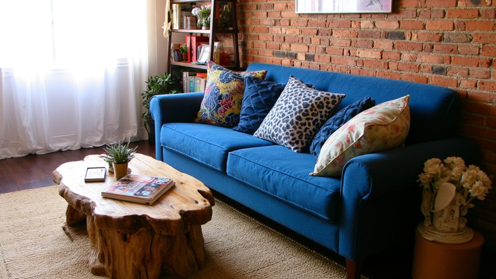 trendy blue sofa designs