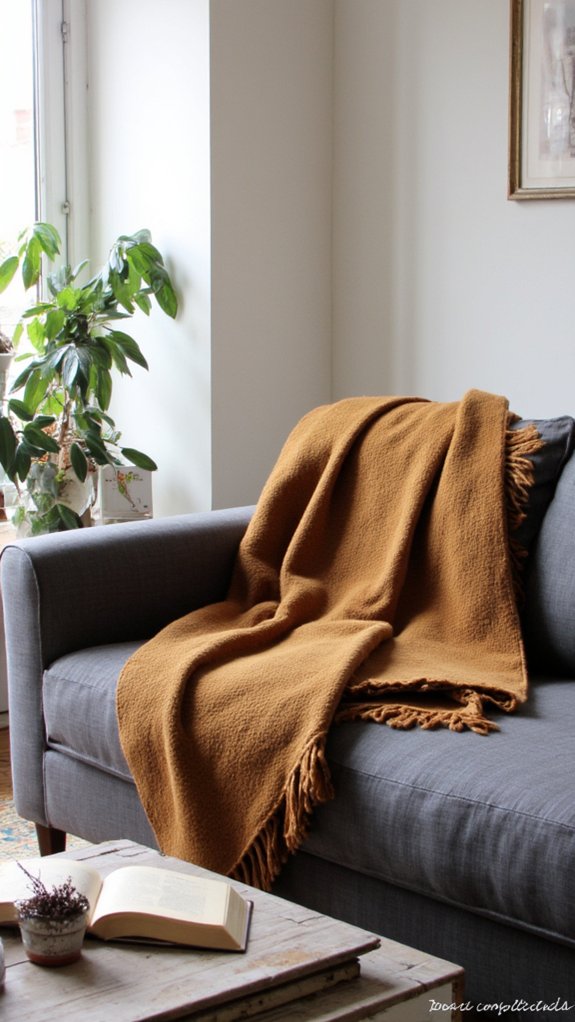 tucked blanket for sophistication