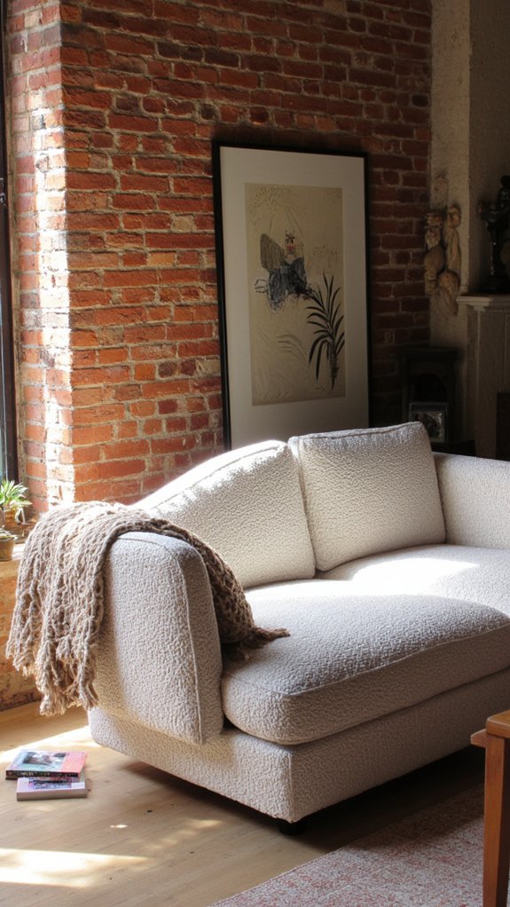 unique boucle sofa design