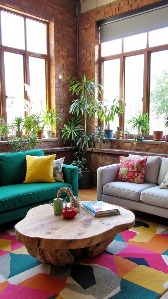 unique eclectic living room