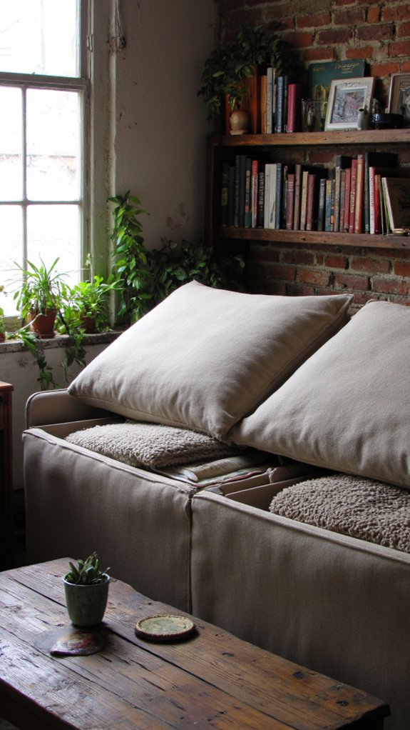 versatile foldable storage sofas