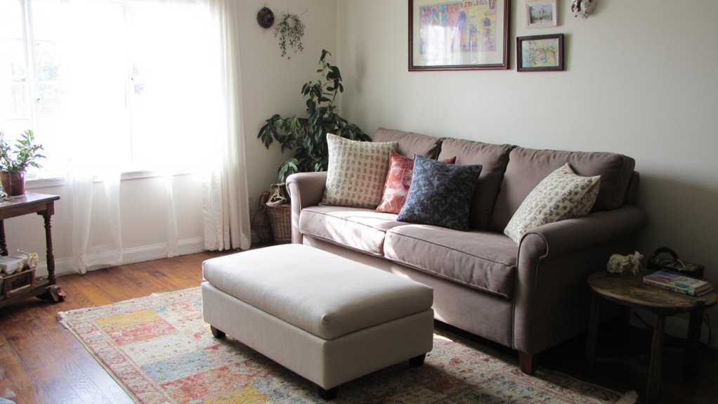 21 Sofa With Ottoman Ideas for Flexible Seating versatile seating arrangements ideas