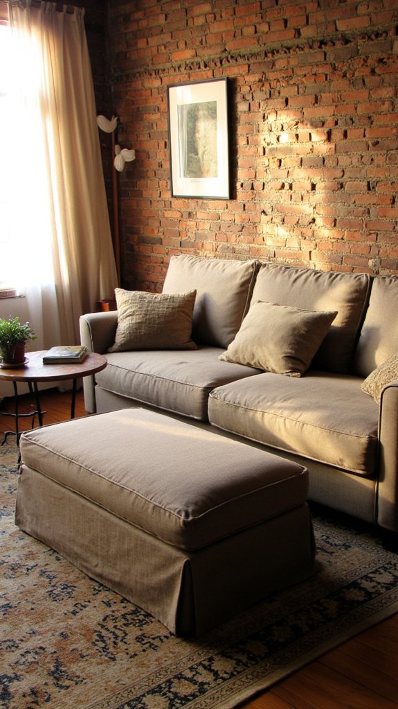 versatile sofa with ottoman