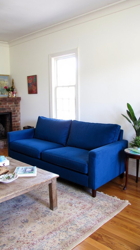 vibrant blue velvet elegance