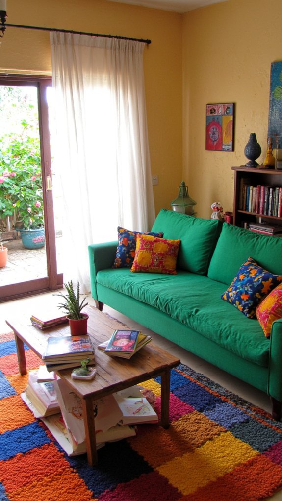 vibrant bold sofa designs