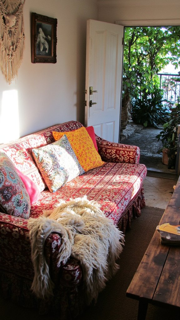 vibrant cozy artistic comfort
