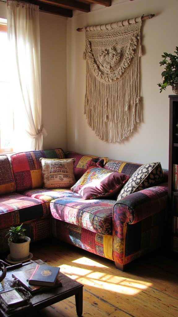 vibrant cozy eclectic seating